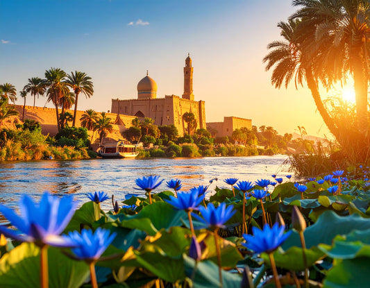 BLUE LOTUS FLOWER ( Nymphaea Caerulea )