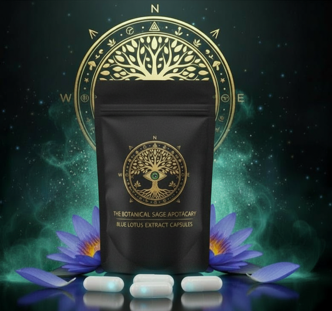 CAPSULES BLUE LOTUS FLOWER ( Nymphaea Caerulea )