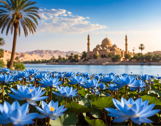 BLUE LOTUS FLOWER ( Nymphaea Caerulea )